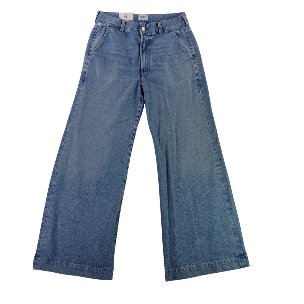 Citizens of Humanity Beverly Trousers Lune Blue Wide Leg‎ Falre Jeans 29 NEW
